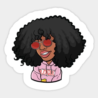 Black Girl Magic Afro Sticker